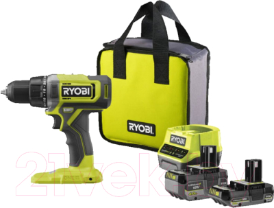 Аккумуляторная дрель-шуруповерт Ryobi HP RDD18-2C42S (5133005521)- фото
