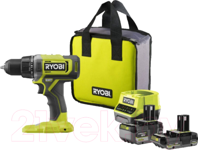 Аккумуляторная дрель-шуруповерт Ryobi RDD18-2C20S- фото
