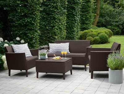 Комплект садовой мебели Keter Salemo 2-sofa Set / 258966- фото2