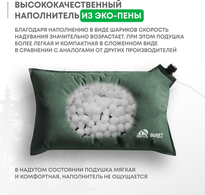 Подушка туристическая RSP Outdoor Sweet / P-SW-GN- фото3