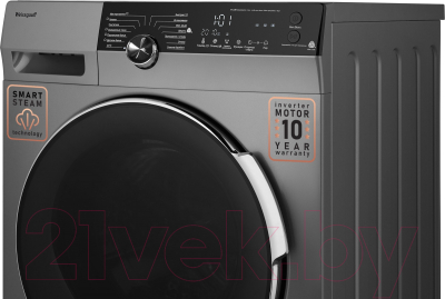 Стиральная машина Weissgauff WM 59412 DC Inverter Steam Silver- фото7