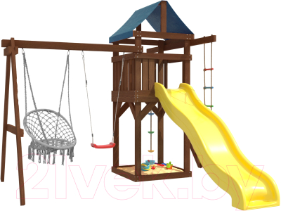 Игровой комплекс National Tree Company IgroWoods для улицы и дачи / ДП-2 Premium- фото