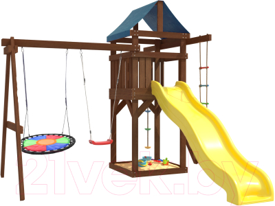 Игровой комплекс National Tree Company IgroWoods для улицы и дачи / ДП-8 Premium- фото