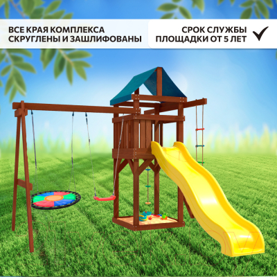 Игровой комплекс National Tree Company IgroWoods для улицы и дачи / ДП-8 Premium- фото6