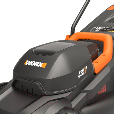 Газонокосилка аккумуляторная Worx WG730E- фото5