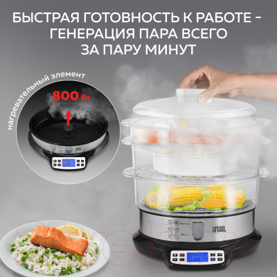 Пароварка стационарная GFGRIL GFS-7DSS- фото7
