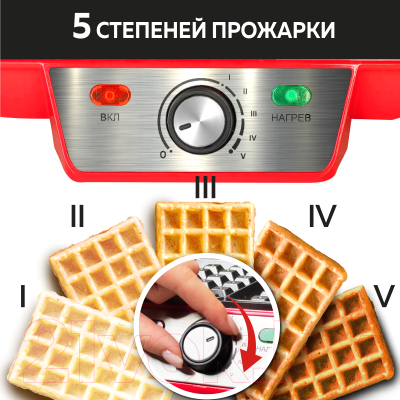 Вафельница GFGRIL GFW-015- фото7