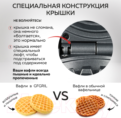 Вафельница GFGRIL GFW-022- фото7