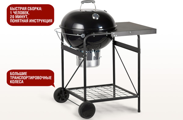Угольный гриль Start Grill Temper Premium / SG22KPST- фото2