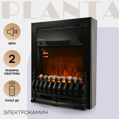 Электрокамин PLANTA PFP-FS400 (черный)- фото