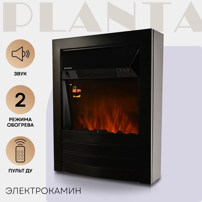 Электрокамин PLANTA PFP-FS600 (черный)- фото