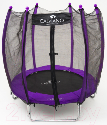 Батут Calviano D-140 (внешняя сетка, фиолетовый)- фото2