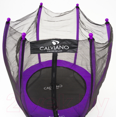 Батут Calviano D-140 (внешняя сетка, фиолетовый)- фото5