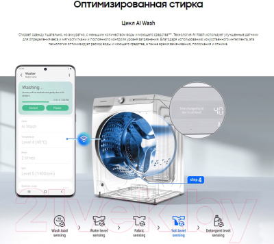 Стиральная машина Samsung WW11CGP44CSBLD- фото10