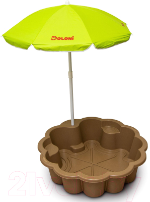 Песочница-бассейн Doloni Цветок с зонтиком 01235/01eco - фото2