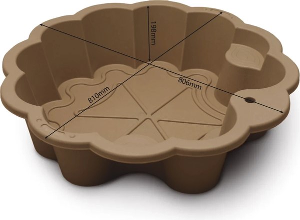 Песочница-бассейн Doloni Цветок с зонтиком 01235/01eco - фото3