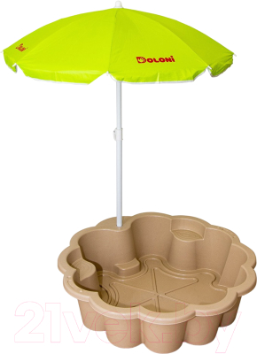 Песочница-бассейн Doloni Цветок с зонтиком 01235/02eco - фото