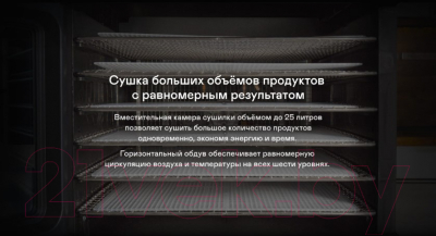 Сушильный шкаф для овощей и фруктов Garlyn D-06 Pro- фото6