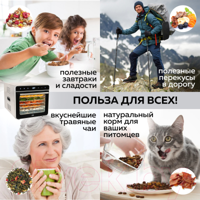 Сушильный шкаф для овощей и фруктов GFGRIL GFD-010- фото8