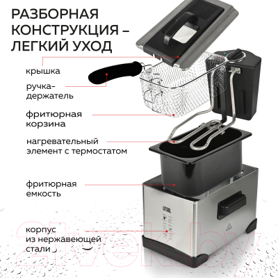 Фритюрница GFGRIL GFF-M2500- фото4