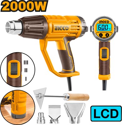 Строительный фен INGCO HG200058- фото3