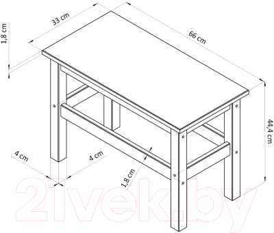 Скамья садовая Dipriz Ральф Д.9121.7- фото7