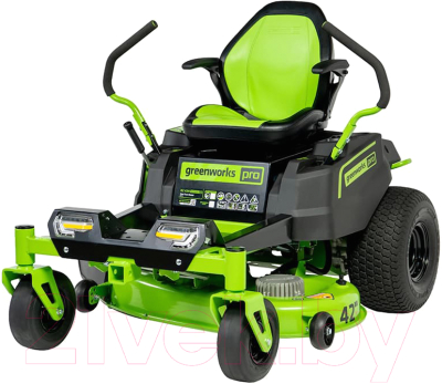 Райдер Greenworks Аккумуляторный Zero Turn CrossoverT GC82ZT107 / 7404107- фото