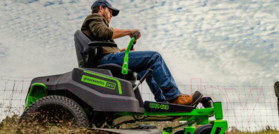 Райдер Greenworks Аккумуляторный Zero Turn CrossoverT GC82ZT107 / 7404107- фото10