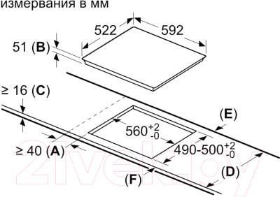 Индукционная варочная панель Bosch PIF612BB1E- фото5