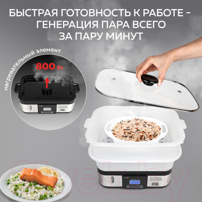 Пароварка стационарная GFGRIL GFS-9D- фото9