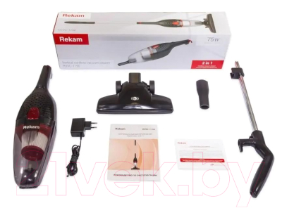 Вертикальный пылесос Rekam HVVC-1150 / 1901000016 (черный/красный)- фото3