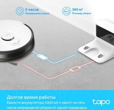 Робот-пылесос TP-Link Tapo RV30 (белый/черный)- фото9