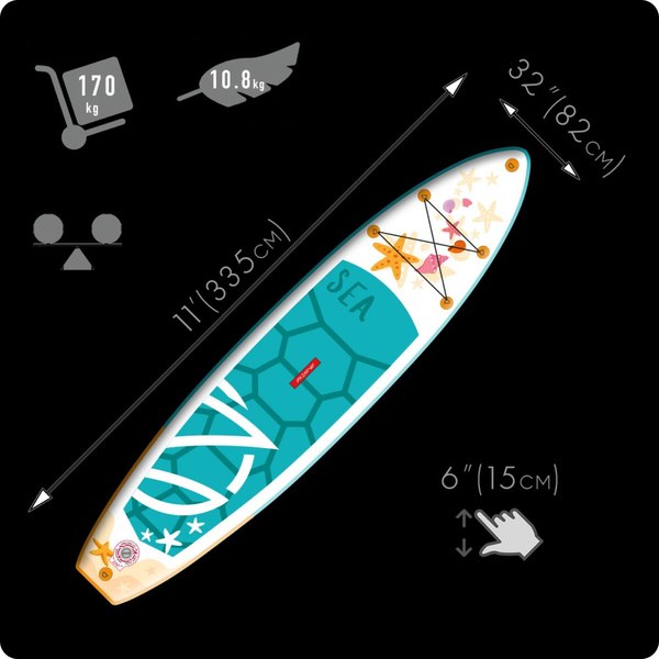 SUP-борд Zap Surfer 11- фото5