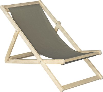 Шезлонг Мебелик Светло-серый- фото2