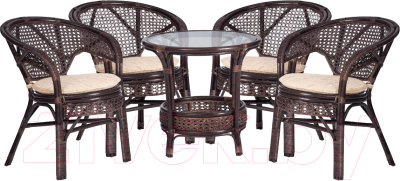 Комплект садовой мебели Tetchair Pelangi 02/15 4 кресла с подушками- фото