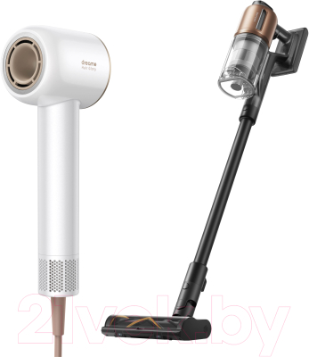 Вертикальный пылесос Dreame Cordless Vacuum Cleaner Z20 + Фен Dreame hairdryer Glory White- фото2