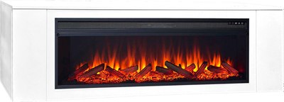 Каминокомплект Смолком Dakota F 2D V60 Vision 60 LOG LED (бьянко белый)- фото