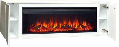 Каминокомплект Смолком Dakota F 2D V60 Vision 60 LOG LED (бьянко белый)- фото2