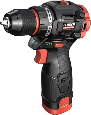 Аккумуляторная дрель-шуруповерт Elitech CD 16L2 (205715)- фото2