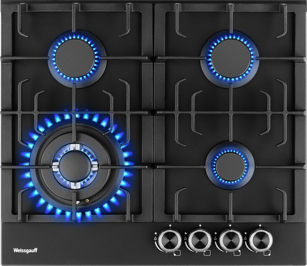 Газовая варочная панель Weissgauff HGG 641 BV Nano Matt Glass- фото