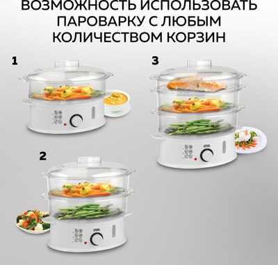 Пароварка стационарная GFGRIL GFS-5MPP- фото10