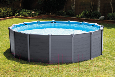 Каркасный бассейн Intex Graphite Gray Panel / 26384- фото8