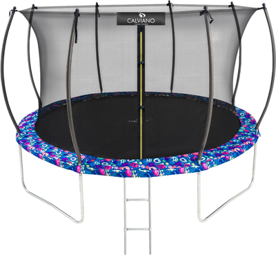 Батут Calviano 374см 12ft Inside  master smile (с защитной сеткой)- фото