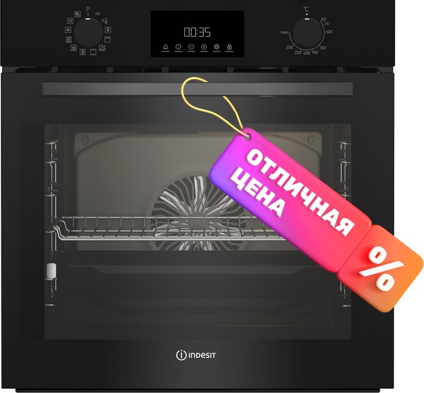 Электрический духовой шкаф Indesit IBFTE 3841 BL- фото