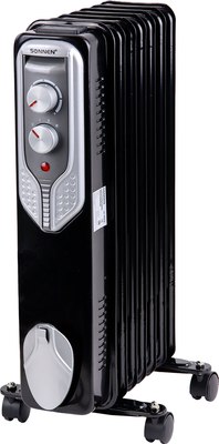 Масляный радиатор Sonnen DFN-09BL / 455311 (черный)- фото