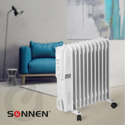 Масляный радиатор Sonnen DFS-11 / 453500 (белый)- фото8
