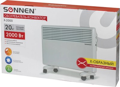 Конвектор Sonnen X-2000 / 453496 (белый)- фото10