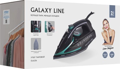 Утюг Galaxy Line GL 6136 (черно-зеленый)- фото6