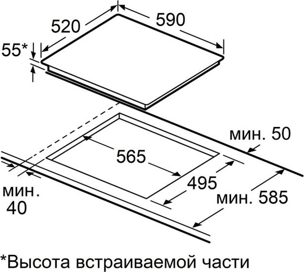 Индукционная варочная панель Maunfeld CVI594SB2WHF Inverter- фото3