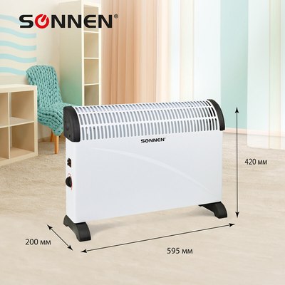 Конвектор Sonnen Y-01S / 455309 (белый/черный)- фото6